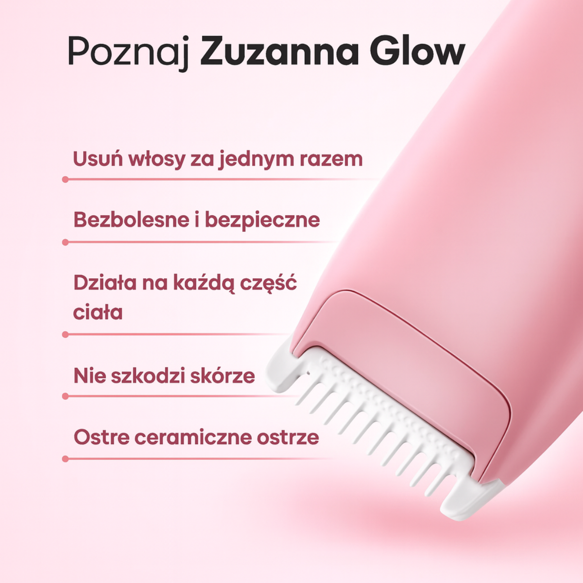 Zuzanna Glow Trymer 2w1